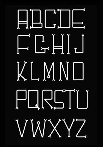 tipografias-diferentes-alfabeto-ches-bone-ossos
