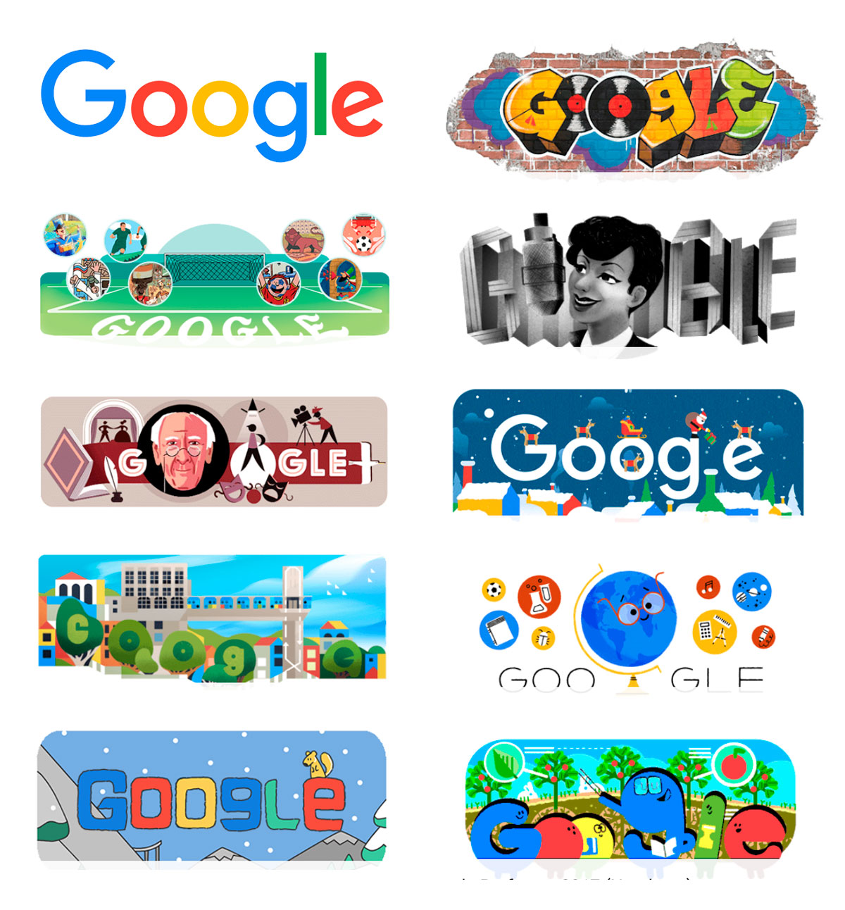 Tendências para logo design - Google Doodles